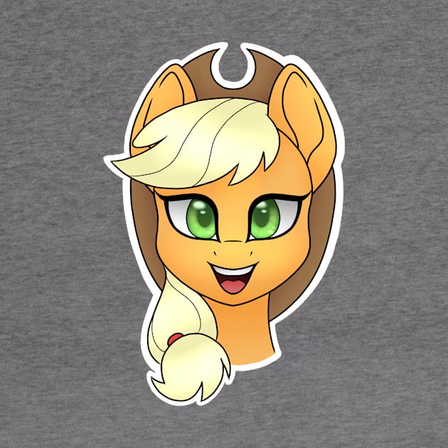 Applejack Headshot by Lyvewyre Studios